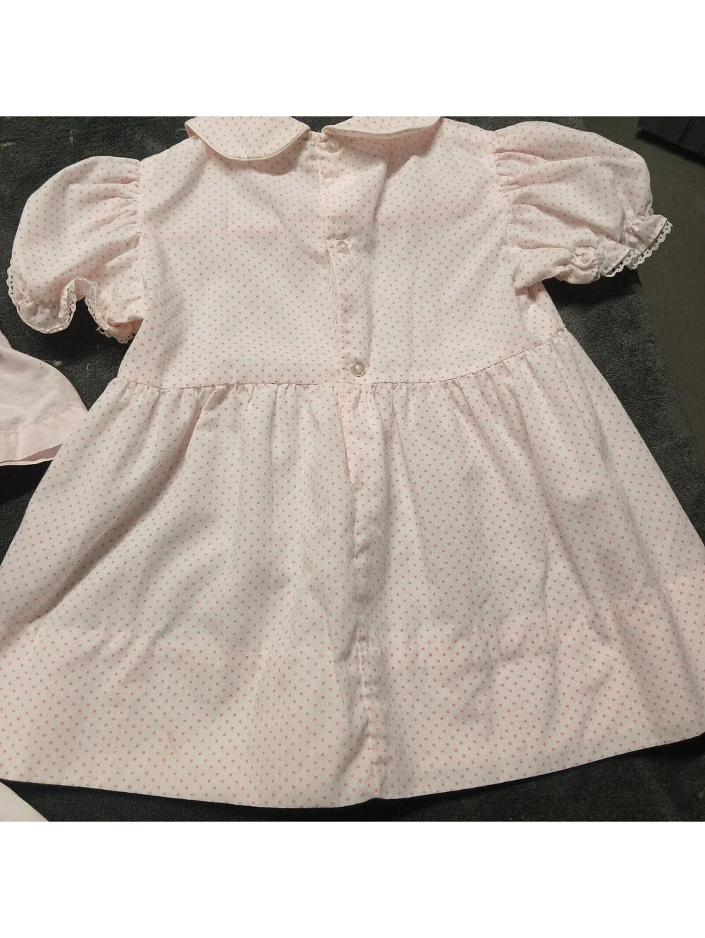 Lot Of 3 Vintage Baby Dresses Various Sizes